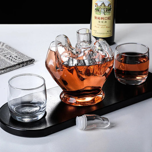 Novelty Finger Whiskey Decanter for Liquor, Scotch, Bourbon Alcohol Bottle, Unique Liquor Bar and Party Decorations