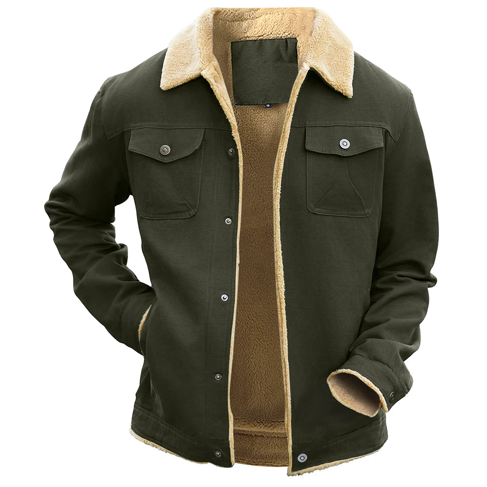 Men's Winter Jackets Waterproof Fleece Lined High Quality Multi-color Coat Comfortable Casual Outerwear US Size