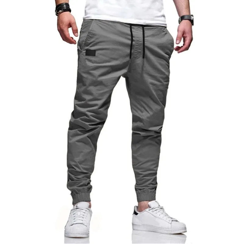 Men's Casual Sweatpants, Jogger Cargo Harem, Pencil Trousers, Multi-pocket