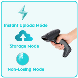 Bluetooth Hand held Barcode  QR code Scanner,1D 2D 500m Transmission Distance