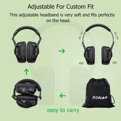 Safety Ear Muffs Noise Reduction ,Passive Earmuffs ,black headset for kid children toddler teenager