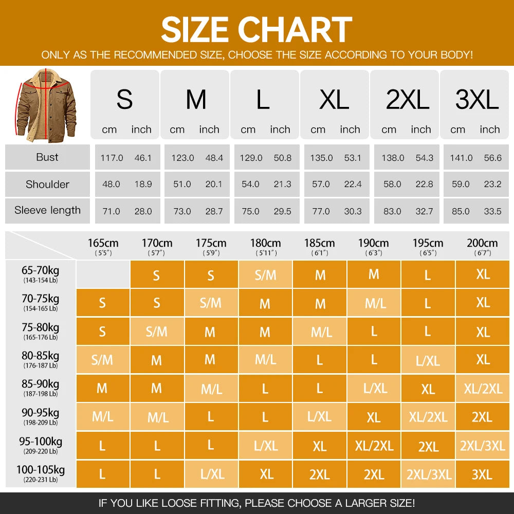 Men's Winter Jackets  Waterproof Fleece Lined High Quality Multi-color Coat Comfortable Casual Outerwear US Size