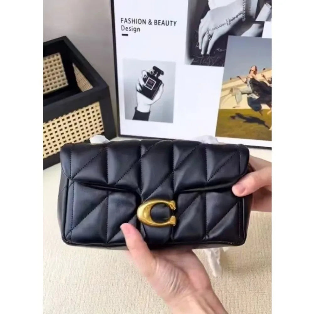 High-quality diamond pattern chain bag, single shoulder messenger bag, small square bag Spring and summer bag