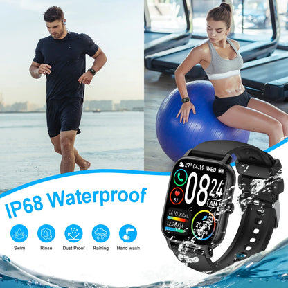 Health Monitoring Waterproof Bluetooth Unisex Smart Watch