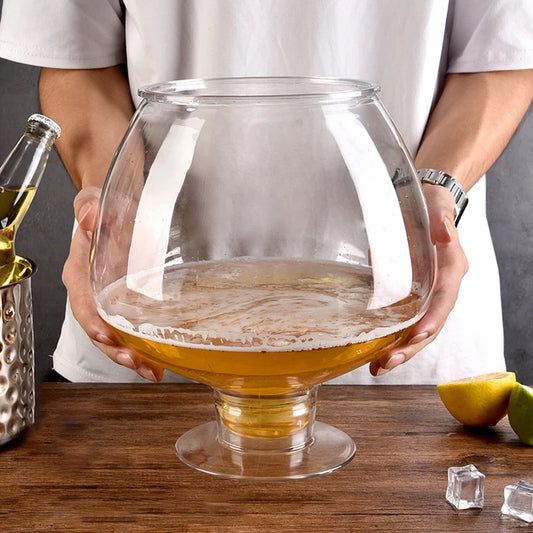 6000ML Plastic Extra-Large Wine Glasses , Giant Beer Mugs ,Oversized Goblet Dessert Cake Cups ,Creative Bar Drinkware