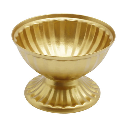 10 PCS Mini Vase White/Bright Golden Metal  Vase,  Flower Arrangement Container, Home Vessel Ornament Wedding Flower Vase