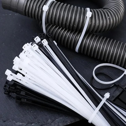 2000/100Pcs Self Locking Nylon Cable Ties  Heavy Duty Organizer