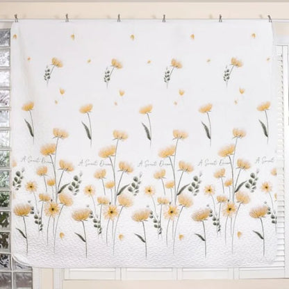 Cute Soft Lightweight Microfiber Queen Floral Bedspread