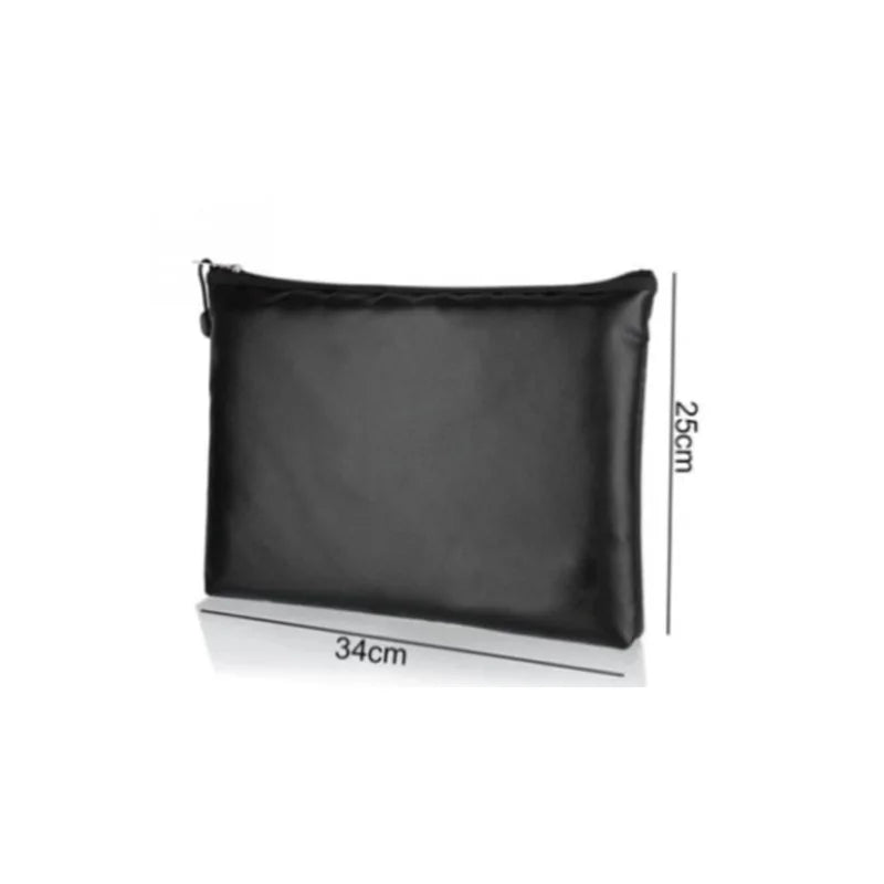 New Fireproof Document Bag, Waterproof Money Bags, Fire Safe Storage Pouch with Zipper Cash File Envelope Holder for Home Office