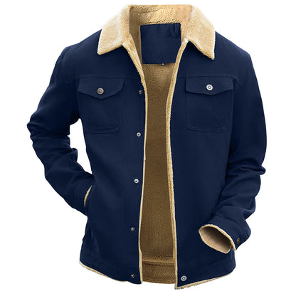 Men's Winter Jackets  Waterproof Fleece Lined High Quality Multi-color Coat Comfortable Casual Outerwear US Size