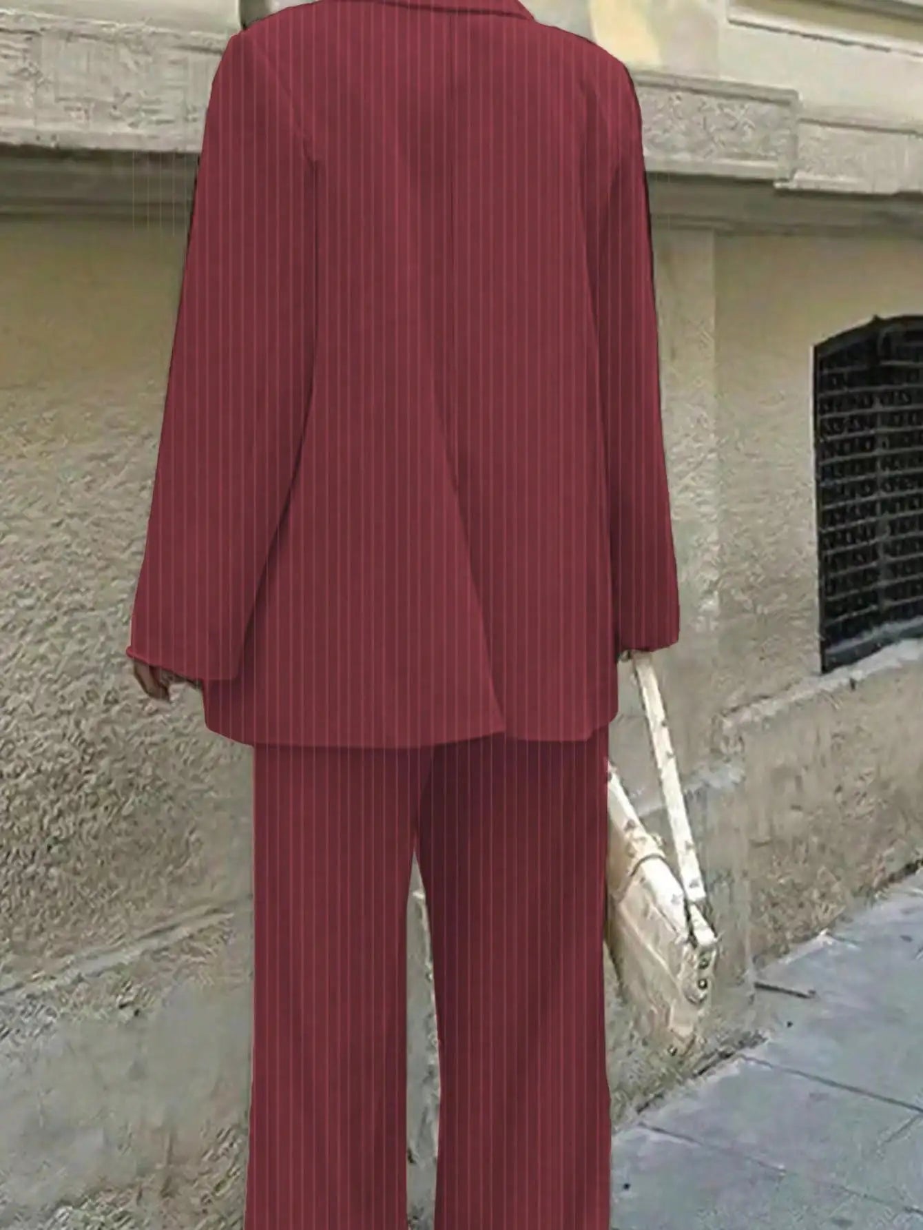 3 Piece Sets Women's Casual  Striped Jacket, Pants, Vest 3-Piece Suit Set, Spring/Summer