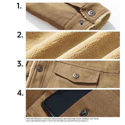 Men's Winter Jackets  Waterproof Fleece Lined High Quality Multi-color Coat Comfortable Casual Outerwear US Size