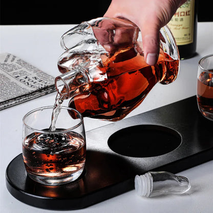 Novelty Finger Whiskey Decanter for Liquor, Scotch, Bourbon Alcohol Bottle, Unique Liquor Bar and Party Decorations