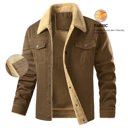 Men's Winter Jackets  Waterproof Fleece Lined High Quality Multi-color Coat Comfortable Casual Outerwear US Size