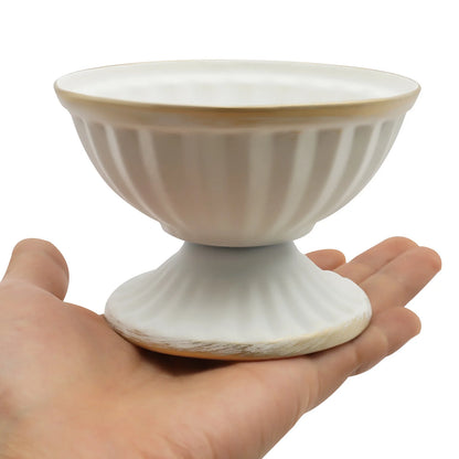 10 PCS Mini Vase White/Bright Golden Metal  Vase,  Flower Arrangement Container, Home Vessel Ornament Wedding Flower Vase