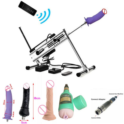 Sexual Machine Telescope 3XLR Dildo ,Vibrator ,Women ,Man ,Sex Toys For Couple Postures and Automatic Masturbators