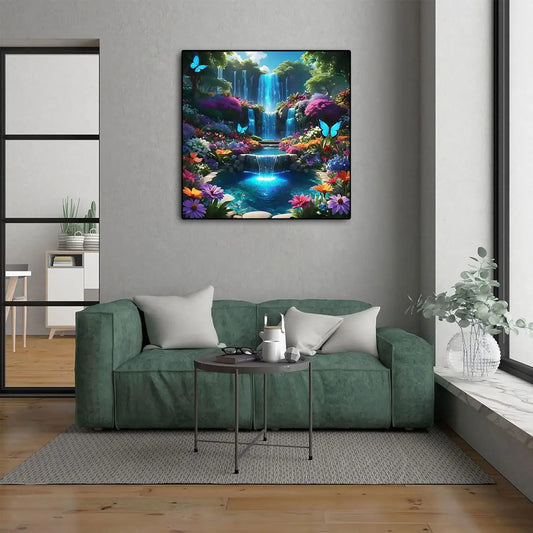 5D Diamond Painting Kit for Adults, Waterfall Landscape DIY Art, Full Round Drill Home Decor