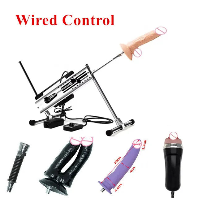 Sexual Machine Telescope 3XLR Dildo ,Vibrator ,Women ,Man ,Sex Toys For Couple Postures and Automatic Masturbators