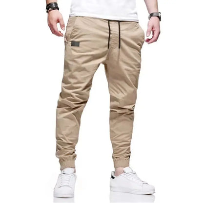Men's Casual Sweatpants, Jogger Cargo Harem, Pencil Trousers, Multi-pocket