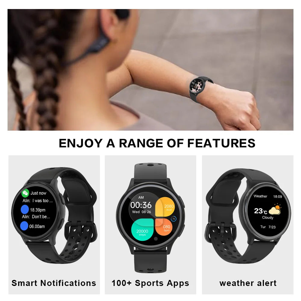 Smart Watches for Women [400+Watch Faces/Calls/Female Health], 1.27" Fitness Tracker , for iPhone ＆ Android
