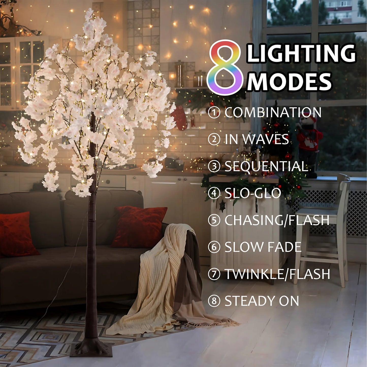 6ft 450 LED Cherry Blossom Tree Light