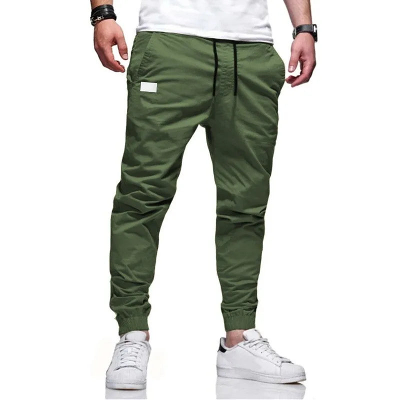 Men's Casual Sweatpants, Jogger Cargo Harem, Pencil Trousers, Multi-pocket