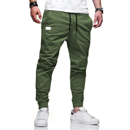 Men's Casual Sweatpants, Jogger Cargo Harem, Pencil Trousers, Multi-pocket