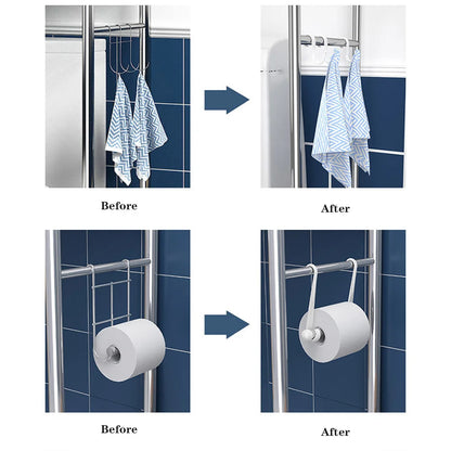 Over Toilet Storage Shelf,2/3-Tier Freestanding Over The Toilet Storage,Metal Bathroom Shelves with Paper Holder and Removable