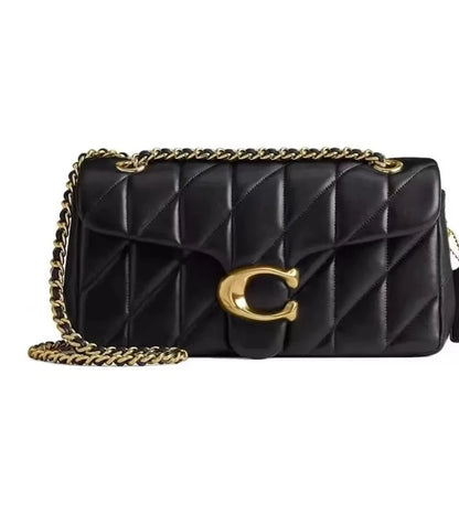 High-quality diamond pattern chain bag, single shoulder messenger bag, small square bag Spring and summer bag