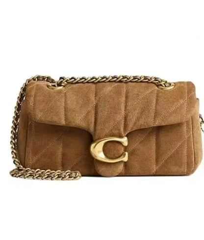 High-quality diamond pattern chain bag, single shoulder messenger bag, small square bag Spring and summer bag