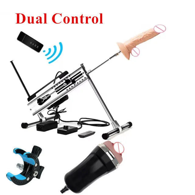 Sexual Machine Telescope 3XLR Dildo ,Vibrator ,Women ,Man ,Sex Toys For Couple Postures and Automatic Masturbators