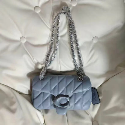 High-quality diamond pattern chain bag, single shoulder messenger bag, small square bag Spring and summer bag