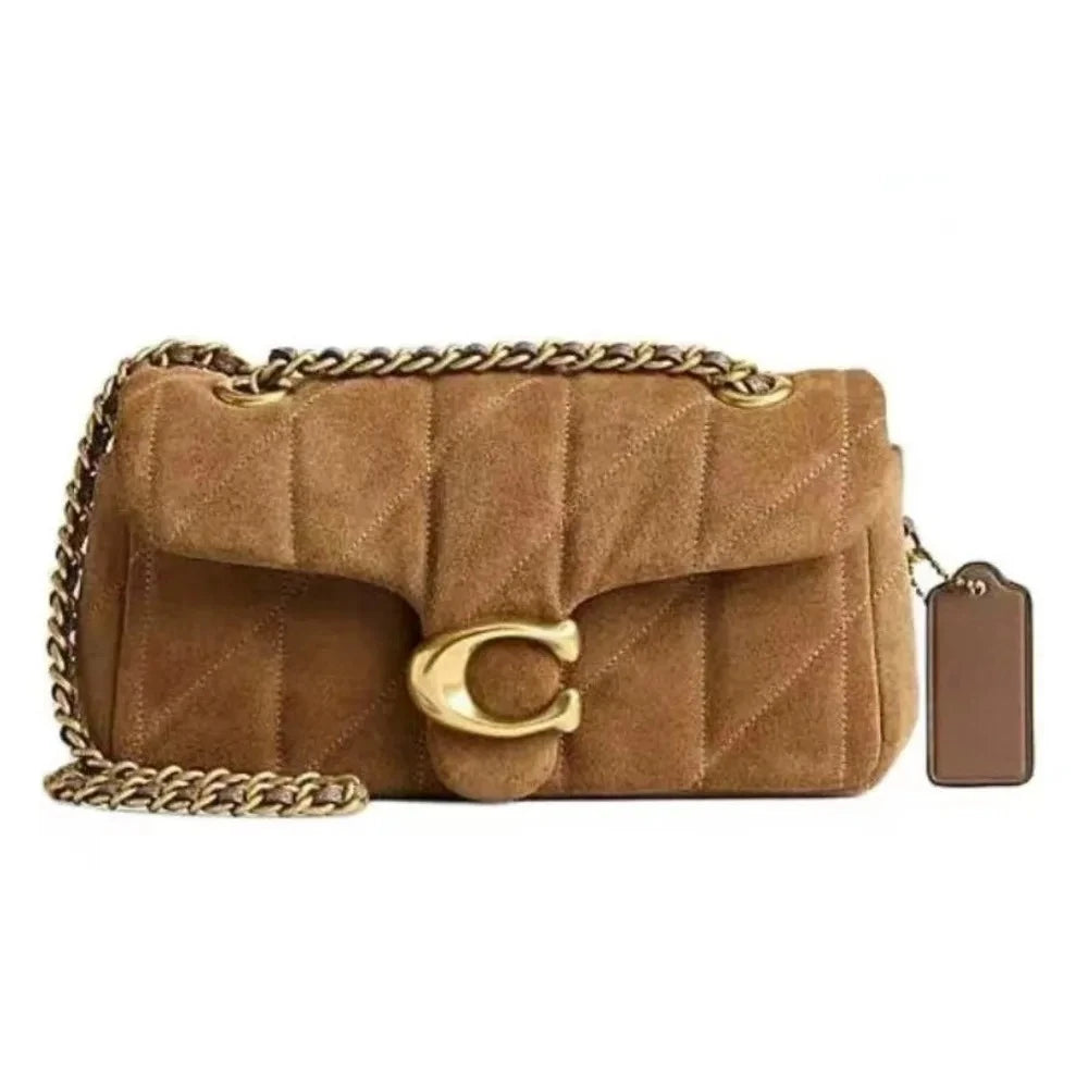High-quality diamond pattern chain bag, single shoulder messenger bag, small square bag Spring and summer bag