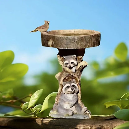 Garden Resin Craft Decoration, Small Birds and Animals Feeder for all small birds. Outdoor  Handmade  Crafts Decoration Ornaments