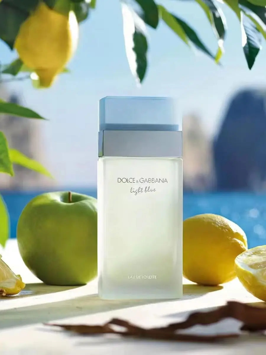 Dorsey and Gabbana women's light blue perfume, elegant and lightweight design, fresh fragrance