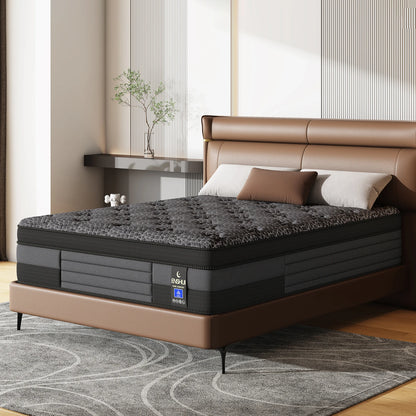 12"Twin Full Queen King Hybrid Mattress For Back Pain Relief Feel, Breathable, CertiPUR-US Certified,In a Box,Motion Isolation