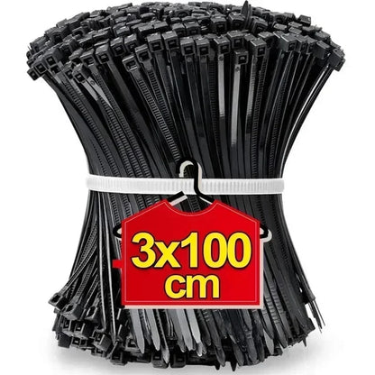 2000/100Pcs Self Locking Nylon Cable Ties  Heavy Duty Organizer