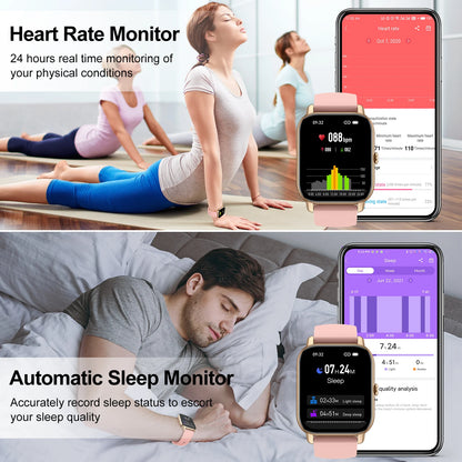 Health Monitoring Waterproof Bluetooth Unisex Smart Watch