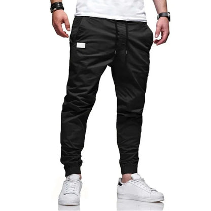 Men's Casual Sweatpants, Jogger Cargo Harem, Pencil Trousers, Multi-pocket