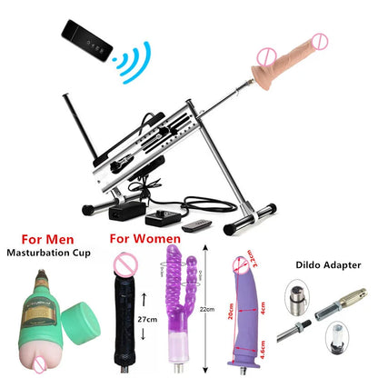 Sexual Machine Telescope 3XLR Dildo ,Vibrator ,Women ,Man ,Sex Toys For Couple Postures and Automatic Masturbators