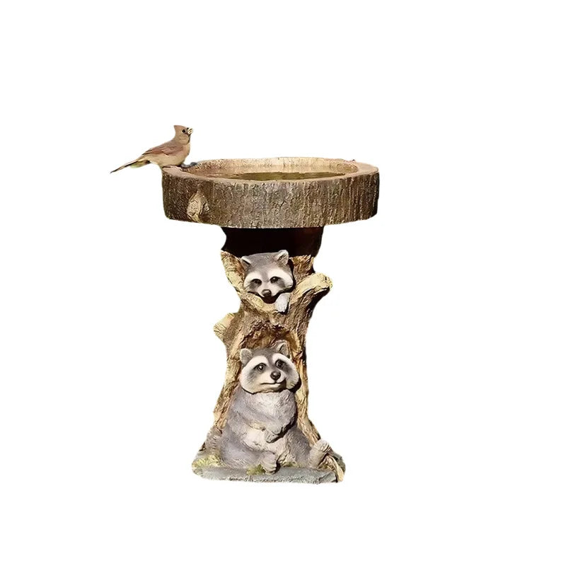 Garden Resin Craft Decoration, Small Birds and Animals Feeder for all small birds. Outdoor  Handmade  Crafts Decoration Ornaments