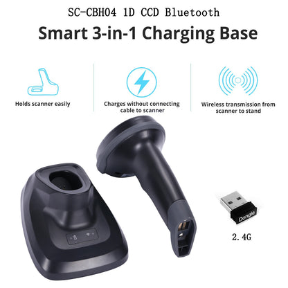 Bluetooth Hand held Barcode  QR code Scanner,1D 2D 500m Transmission Distance