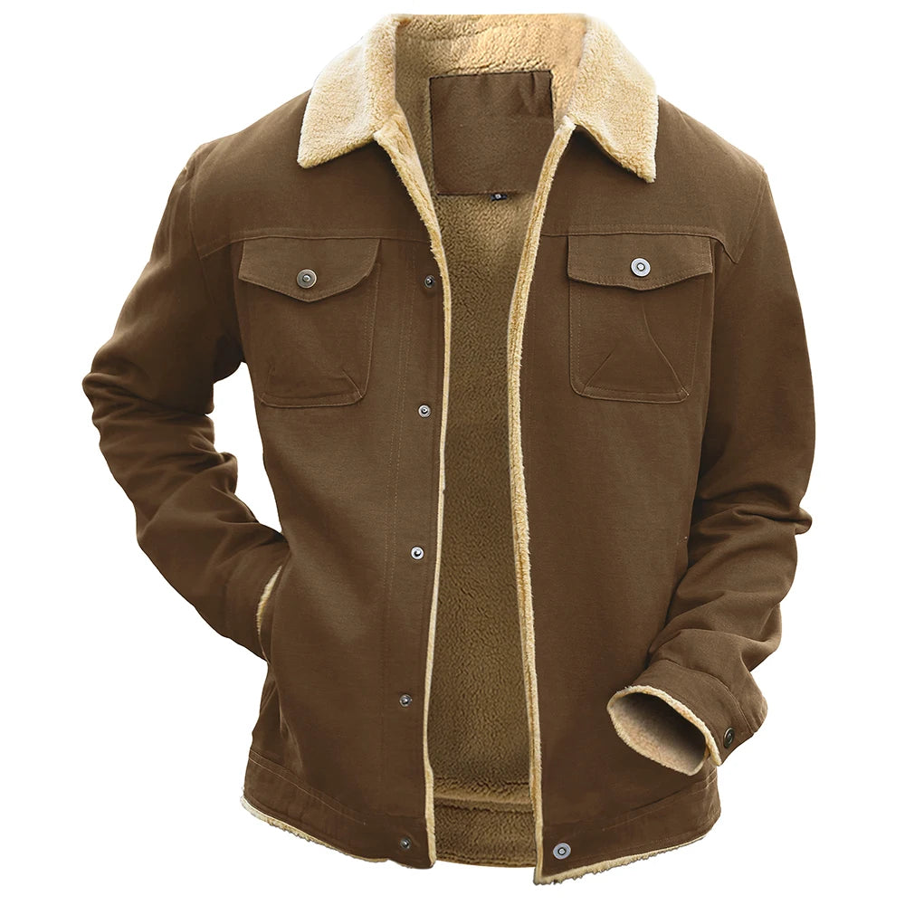 Men's Winter Jackets  Waterproof Fleece Lined High Quality Multi-color Coat Comfortable Casual Outerwear US Size