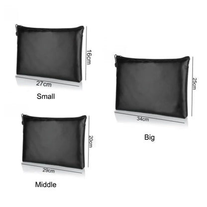 New Fireproof Document Bag, Waterproof Money Bags, Fire Safe Storage Pouch with Zipper Cash File Envelope Holder for Home Office