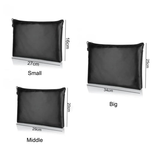 New Fireproof Document Bag, Waterproof Money Bags, Fire Safe Storage Pouch with Zipper Cash File Envelope Holder for Home Office