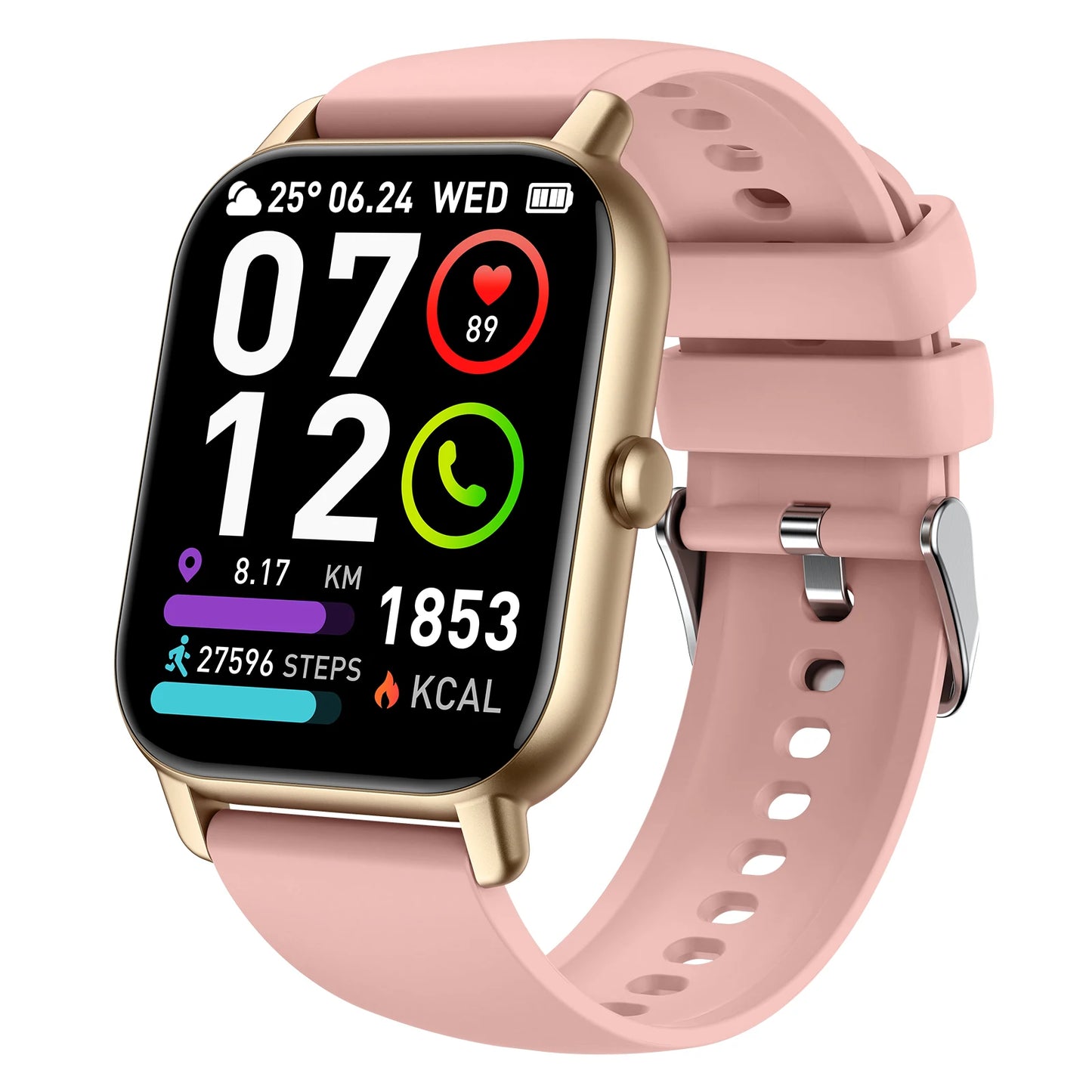 Health Monitoring Waterproof Bluetooth Unisex Smart Watch
