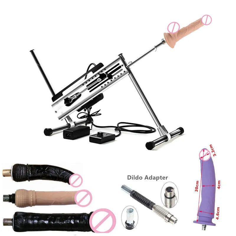 Sexual Machine Telescope 3XLR Dildo ,Vibrator ,Women ,Man ,Sex Toys For Couple Postures and Automatic Masturbators