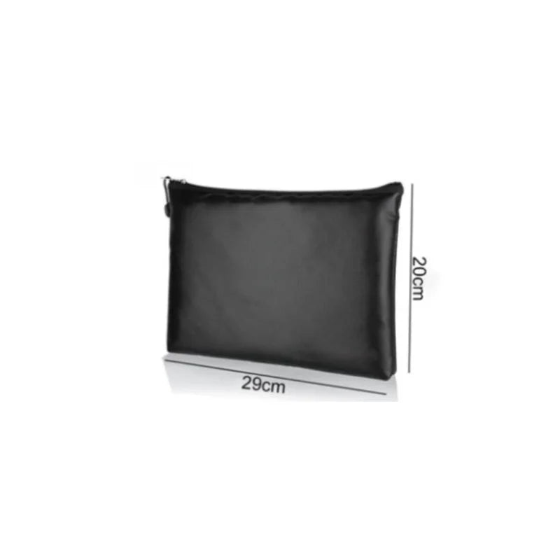 New Fireproof Document Bag, Waterproof Money Bags, Fire Safe Storage Pouch with Zipper Cash File Envelope Holder for Home Office