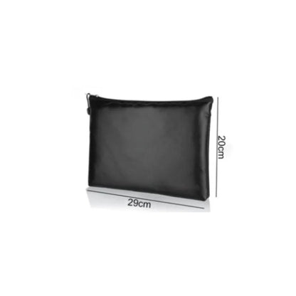 New Fireproof Document Bag, Waterproof Money Bags, Fire Safe Storage Pouch with Zipper Cash File Envelope Holder for Home Office