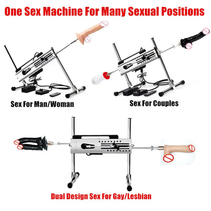 Sexual Machine Telescope 3XLR Dildo ,Vibrator ,Women ,Man ,Sex Toys For Couple Postures and Automatic Masturbators